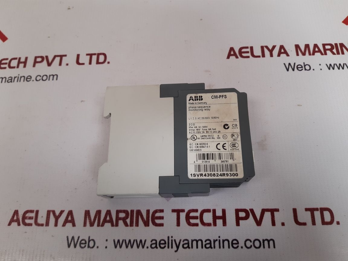 Abb cm-pfs phase sequence monitoring relay 1svr430824r9300