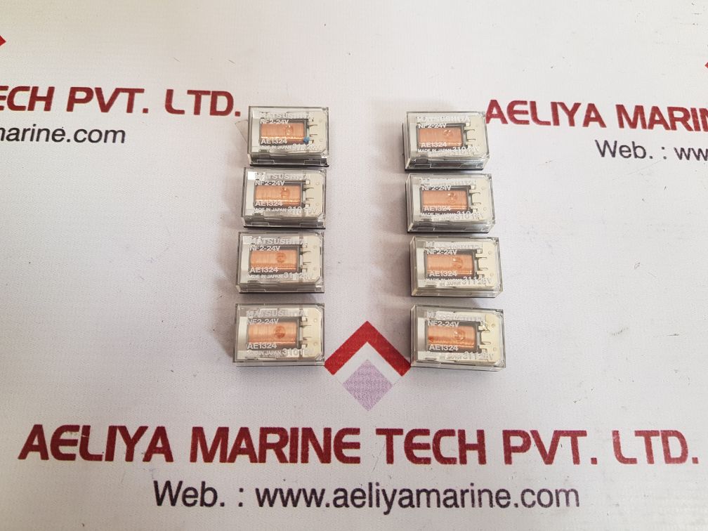 Lot Of 8X Matsushita Nf2-24V Low Signal Relay For Plc Board