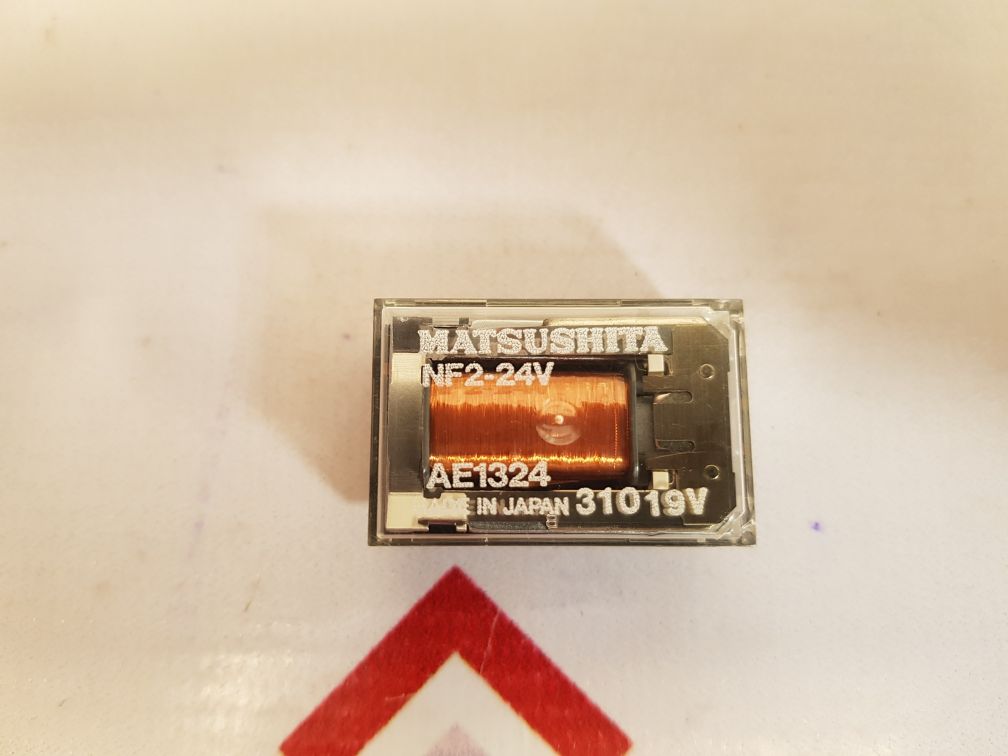 Set of 8x Matsushita nf2-24v relay for plc board