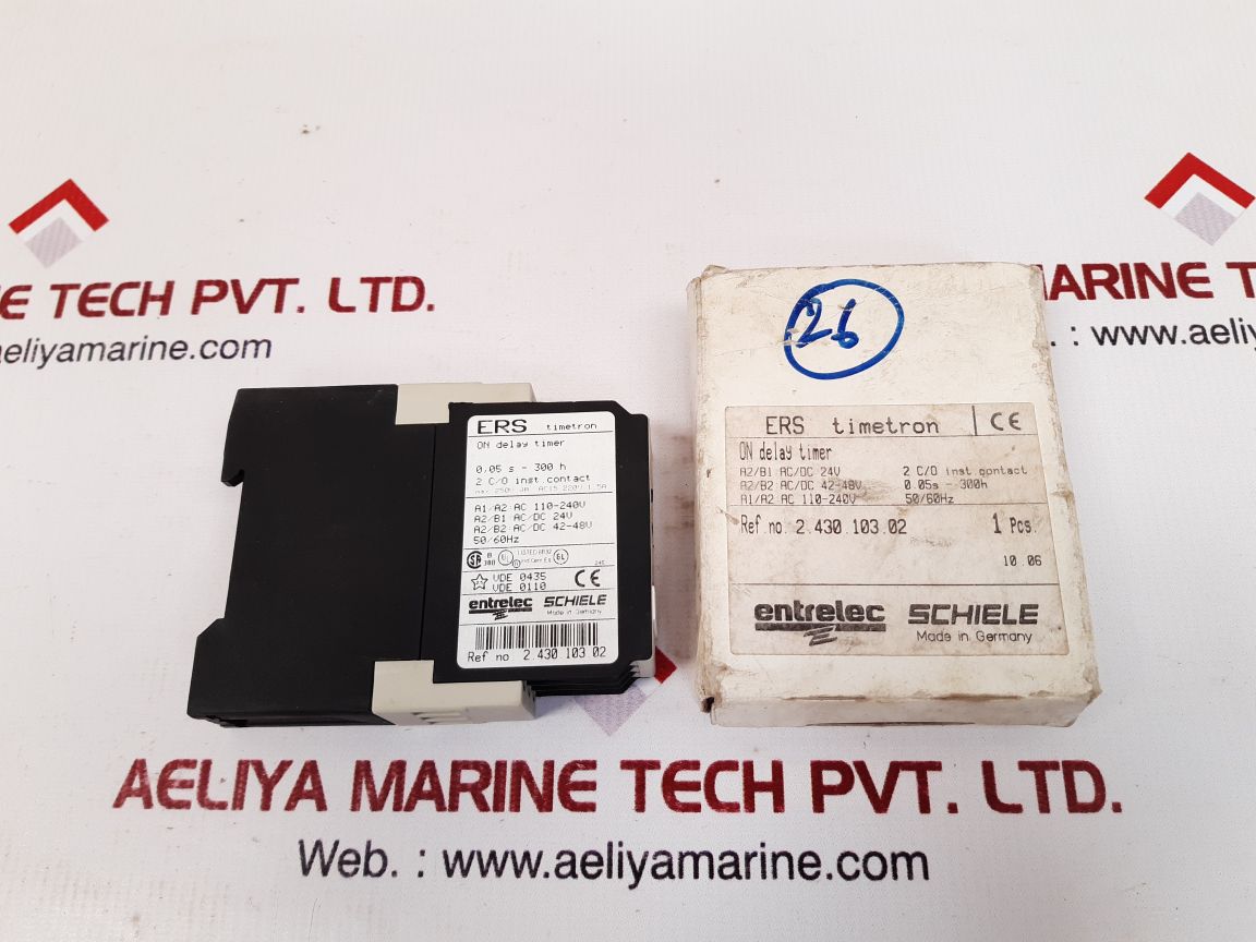 Entrelec schiele ers timetron on delay timer 2.430.103.02