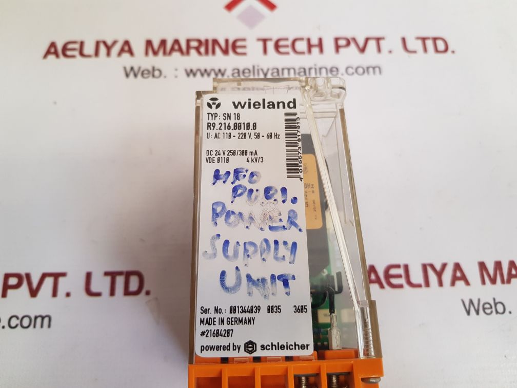 Wieland sn 18 power supply unit r9.216.0010.0