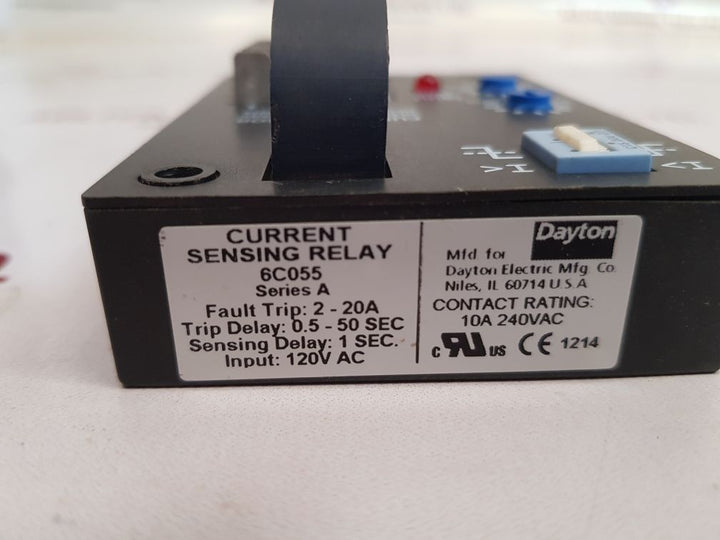 Dayton 6c055 current sensing relay