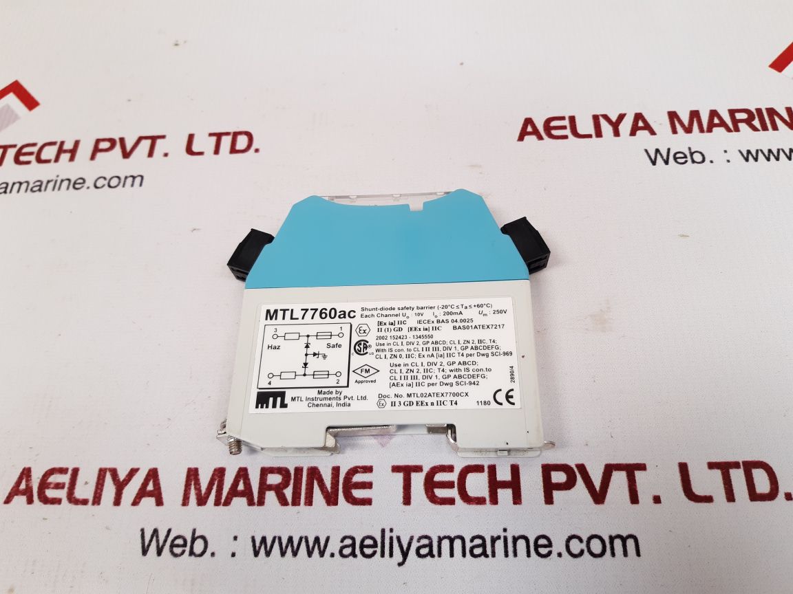 Mtl instruments mtl7760ac shunt-diode safety barrier