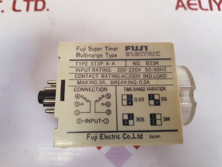Fuji electric st3p a-a timer 0 to 5 sec.