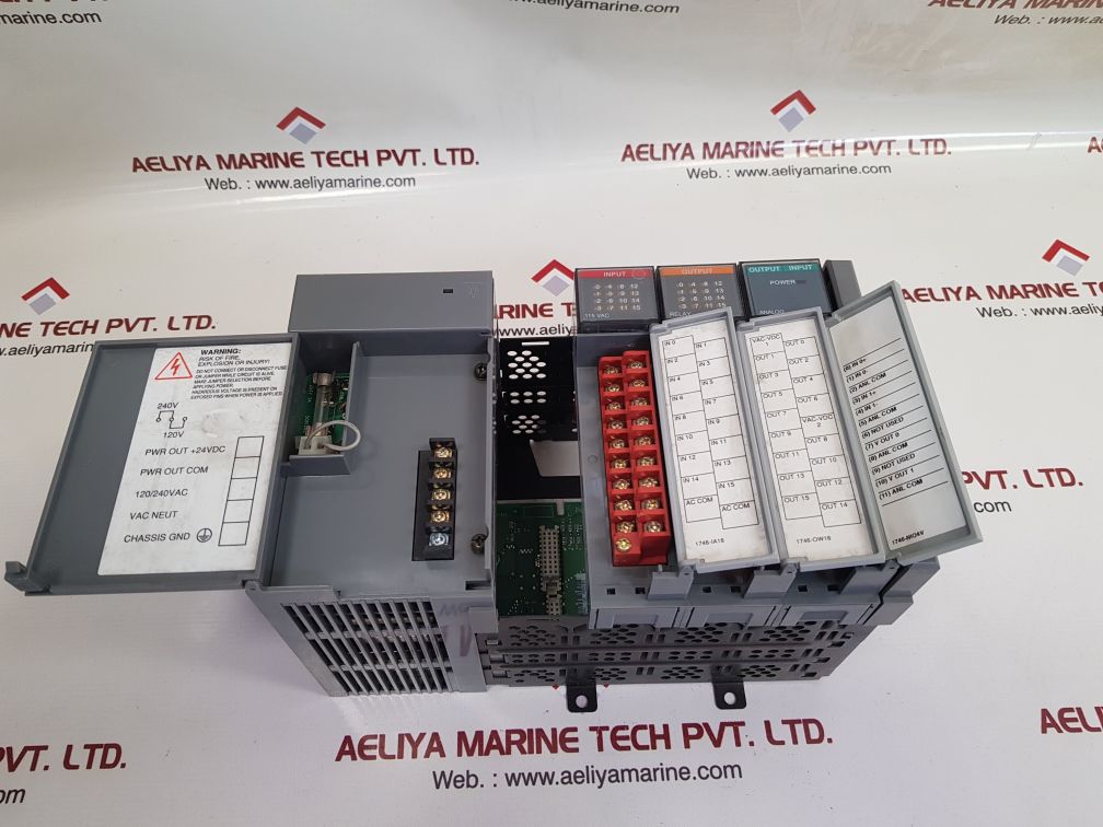 Allen-bradley 1746-p2,1746-ia16,1746-ow16,1746-nio4v module rack 