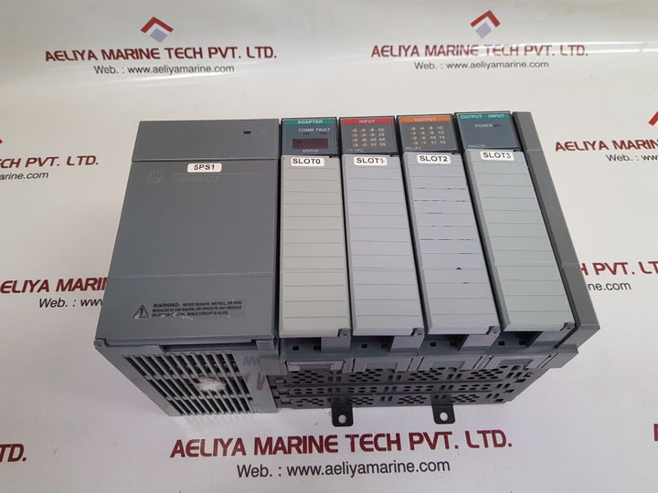 Allen-bradley 1746-p2,1747-asb,1746-ia16,1746-ow16,1746-nio4v module rack 