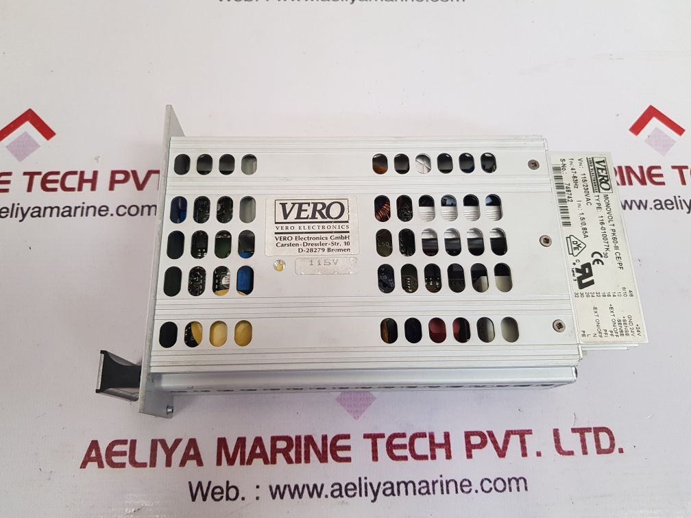 Vero electronics 116-010077k 30 monovolt pk60-iii ce/pf power supply