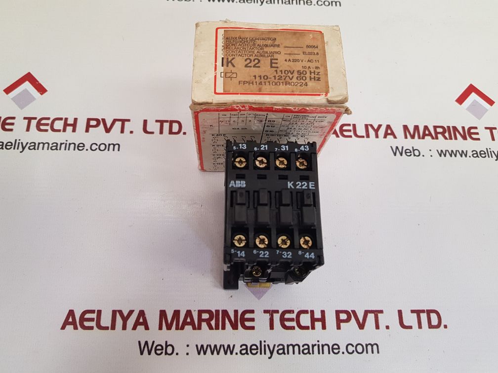 Abb k22e control relay fph1411001r0224