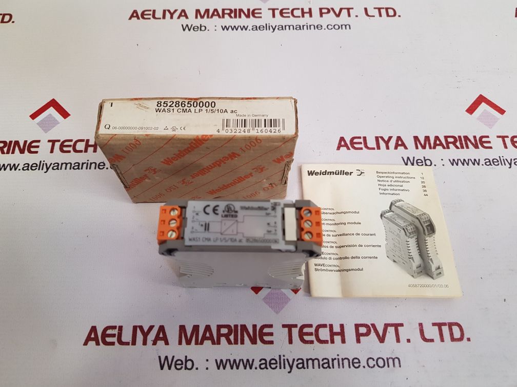 Weidmüller was1 cma lp 1/5/10a ac current transmitter 8528650000 06