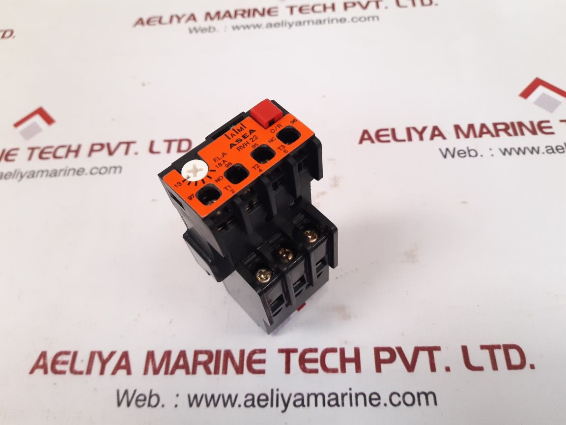 Asea rvh 22 thermal overload relay 13-18 a