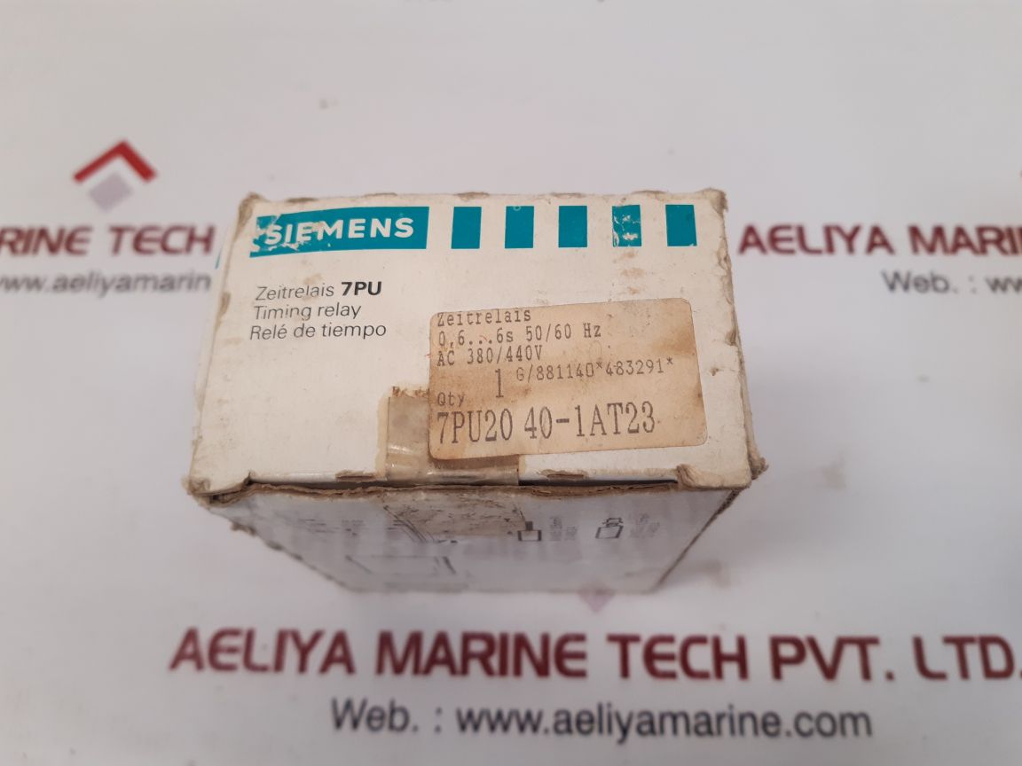 Siemens 7pu2040-1at23 timing relay 