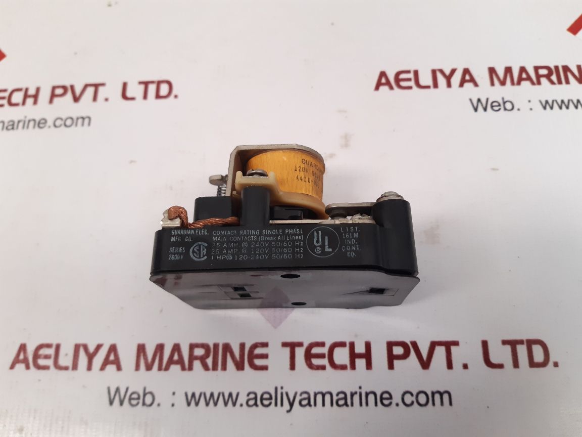 Guardian electric 2600u-dpdt-120a power relay