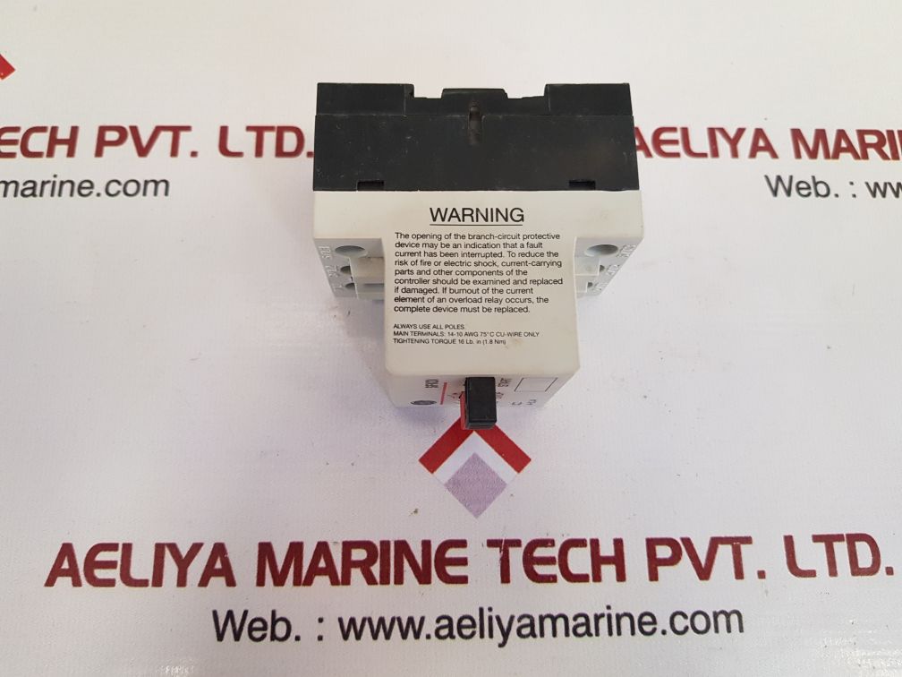 General Electric Sfkoi Manual Motor Starter 600V Ac 6,3A