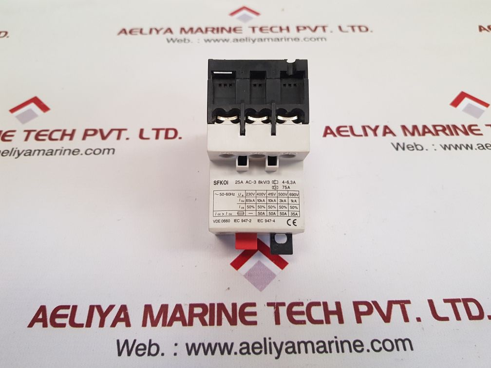 General Electric Sfkoi Manual Motor Starter 600V Ac 6,3A