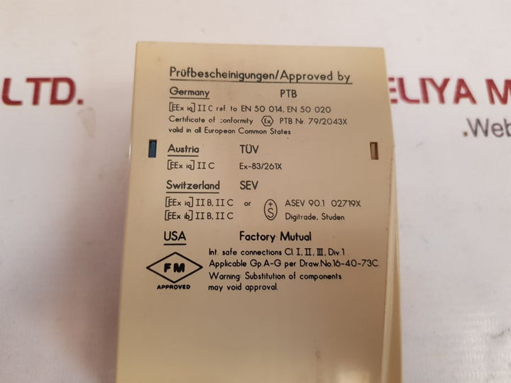 Pepperl+fuchs we77/ex1-bi relay contact output