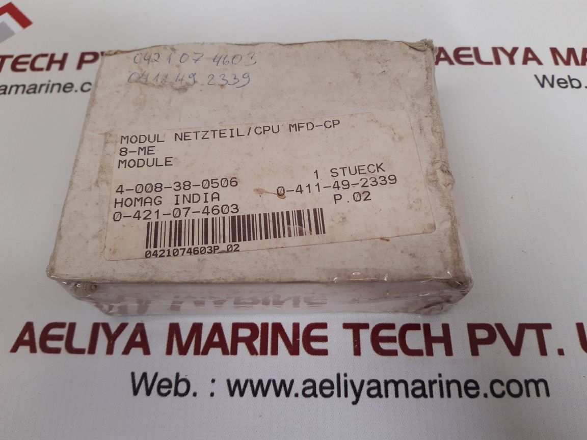Eaton moeller mfd cp8-me control module/cpu, power supply 