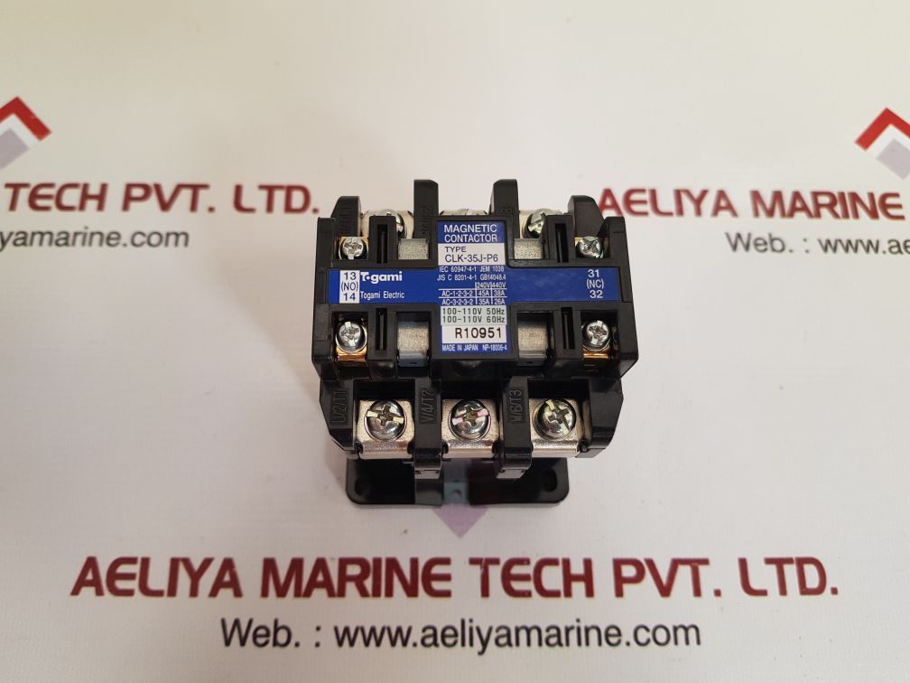 Togami clk-35j-p6 magnetic contactor New