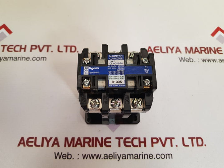 Togami clk-35j-p6 magnetic contactor New