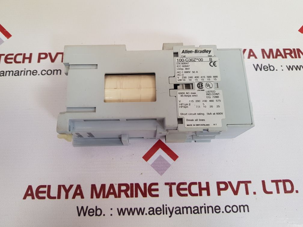 Allen-bradley 100-c30z*00 ser.b contactor