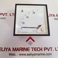Gossen 75/5a 15...45...65...400hz analog panel ammeter