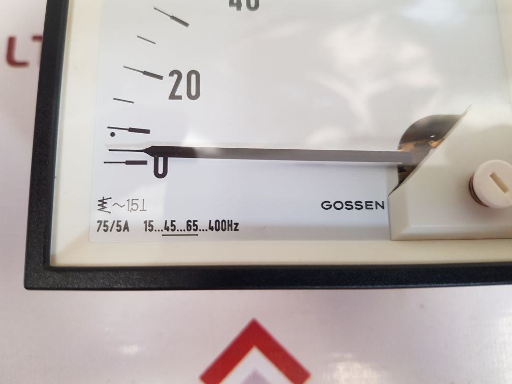 Gossen 75/5a 15...45...65...400hz analog panel ammeter