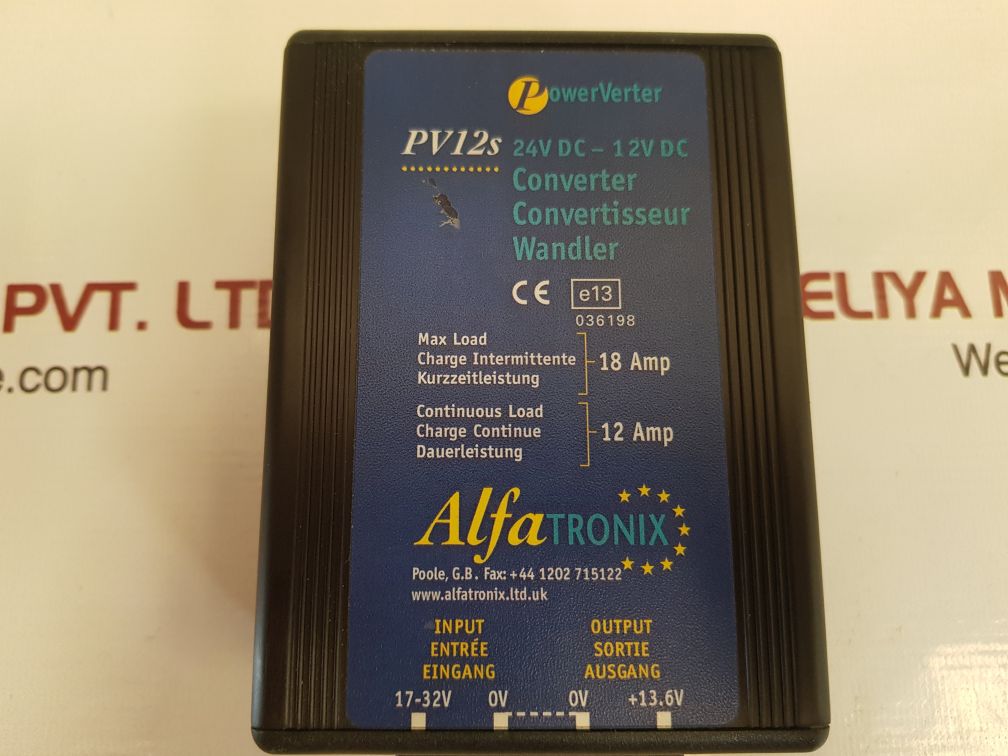 Alfatronix pv12s powerverter voltage converter New