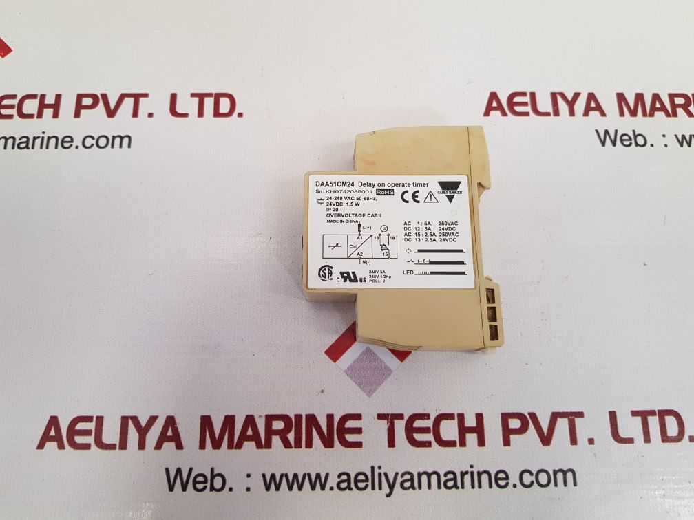 Carlo gavazzi daa51cm24 delay on operate timer