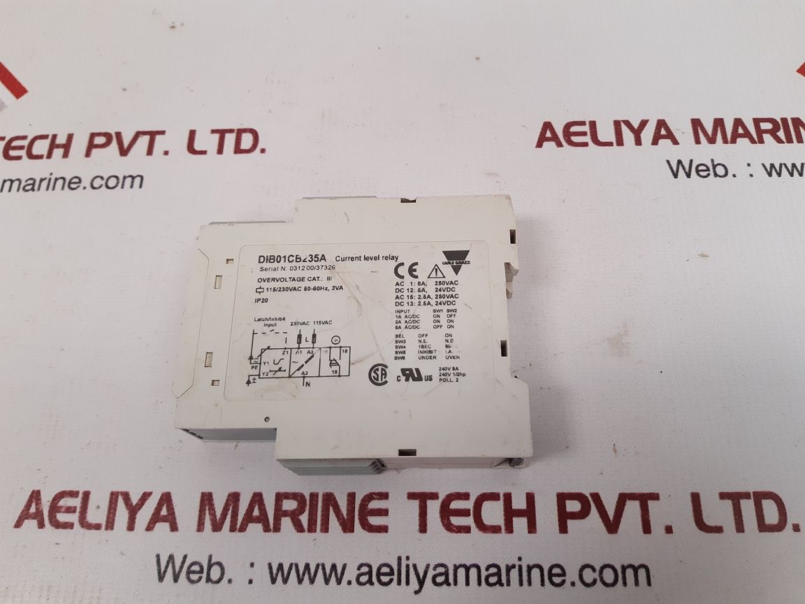 Carlo gavazzi dib01cb235a current level relay