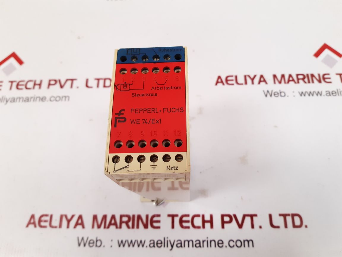 Pepperl+fuchs we74/ex1 safety switch amplifier
