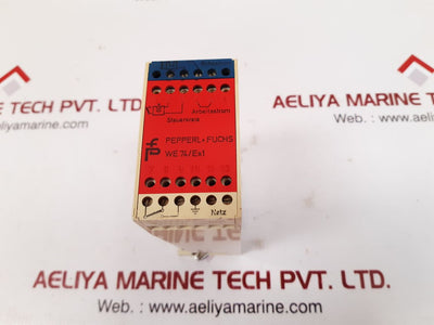 Pepperl+fuchs we74/ex1 safety switch amplifier