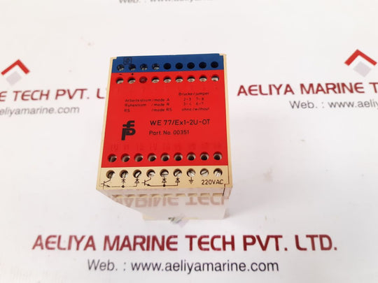 Pepperl+fuchs we77/ex1-2u-ot switch amplifier 00351 