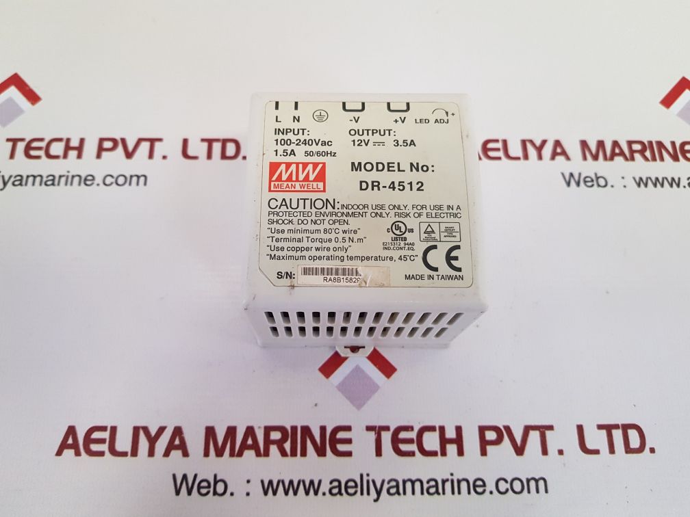 Mean well dr-4512 power supply