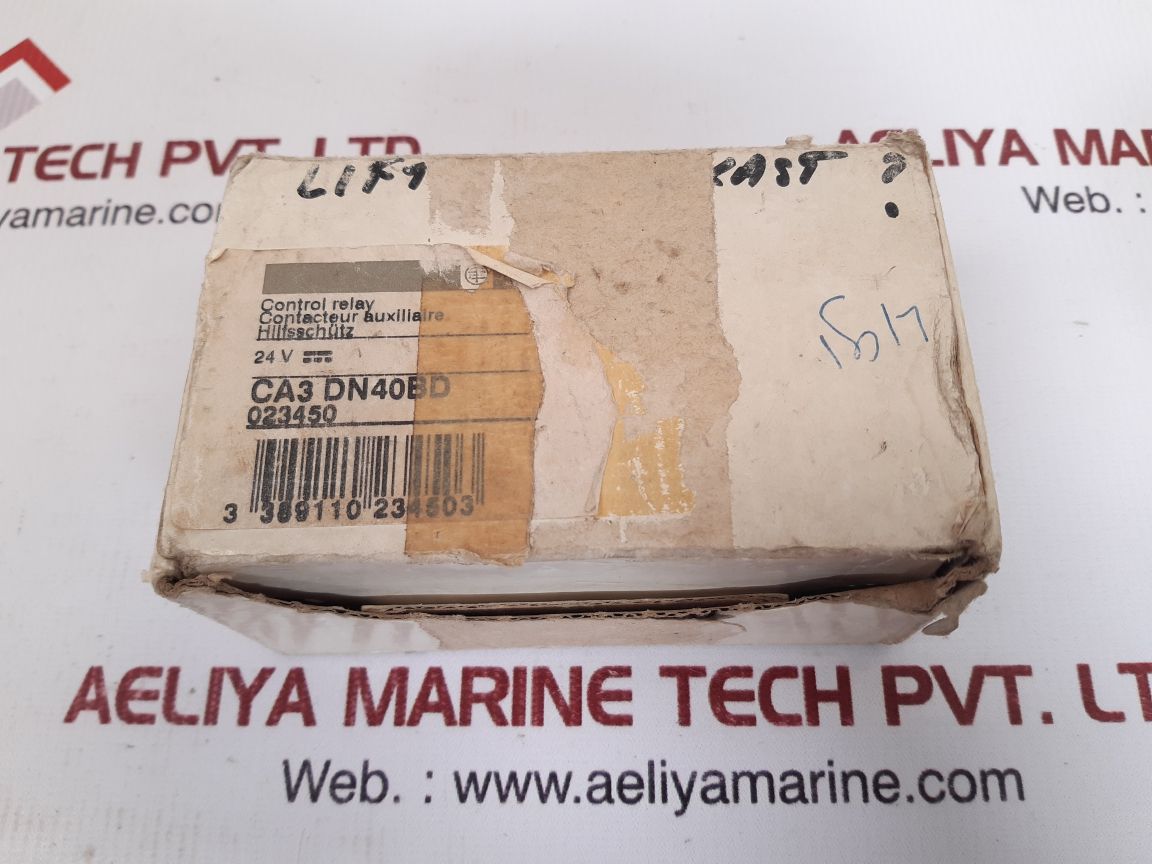 Telemecanique ca3 dn40bd coil control relay
