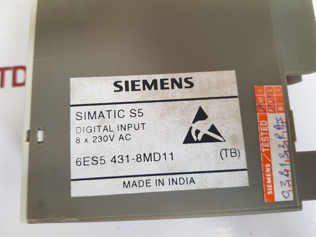 Siemens 6es5 431-8md11 digital input module
