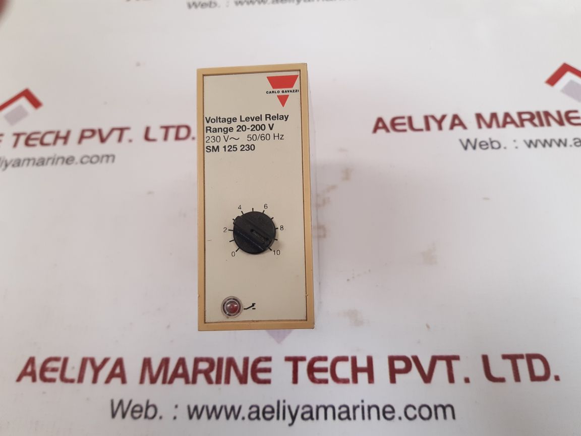 Carlo gavazzi sm 125 230 voltage level relay