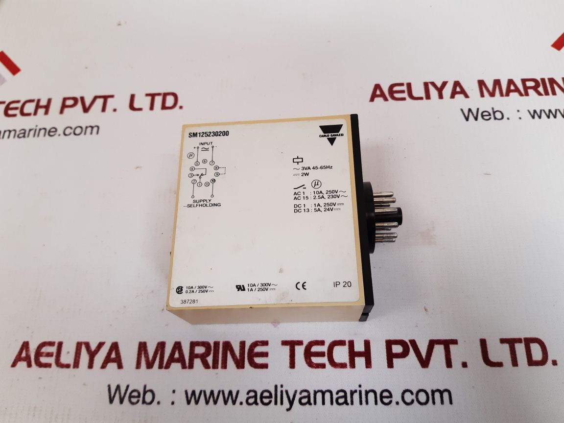 Carlo gavazzi sm 125 230 voltage level relay