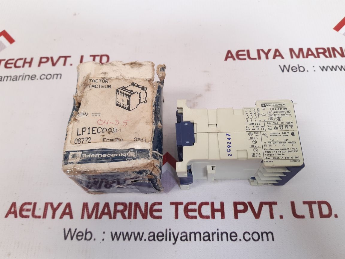 Telemecanique lp1-ec-09 relay used