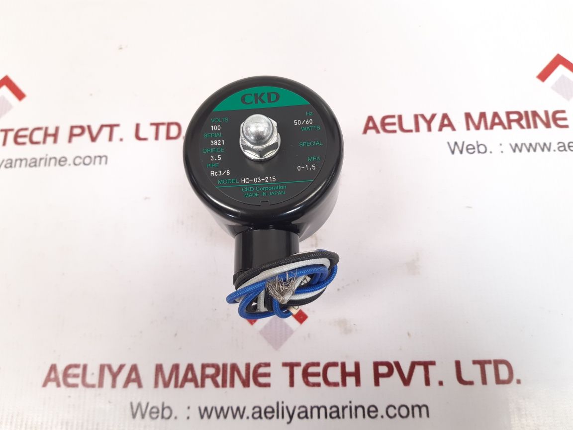 Ckd ho-03-215 solenoid valve burn.0101.017 new