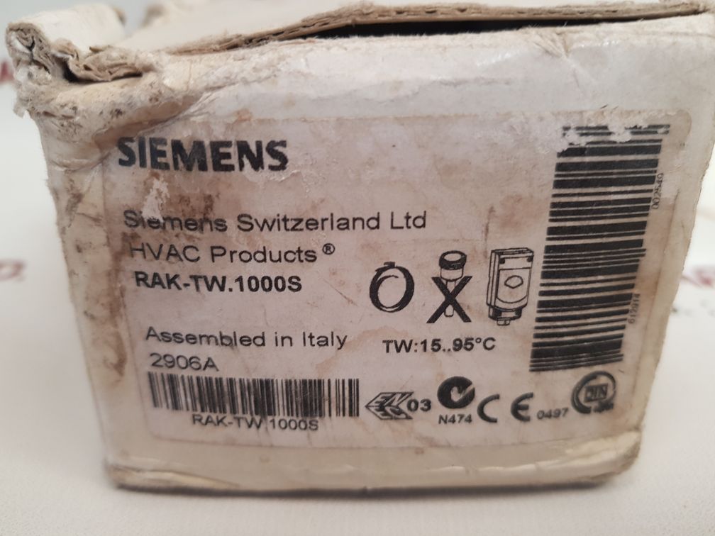 Siemens rak-tw.1000s thermostat