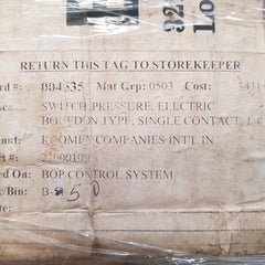 Barksdale b1x-s48ss-ul electric pressure switch