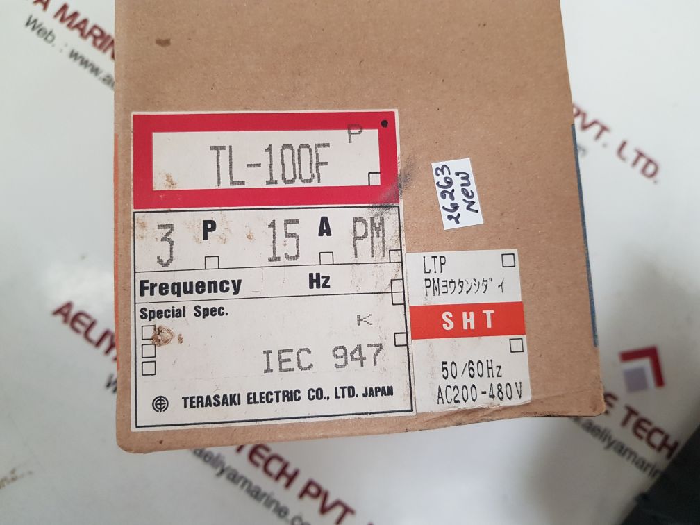 Terasaki tl-100f 3-pole circuit breaker 15a
