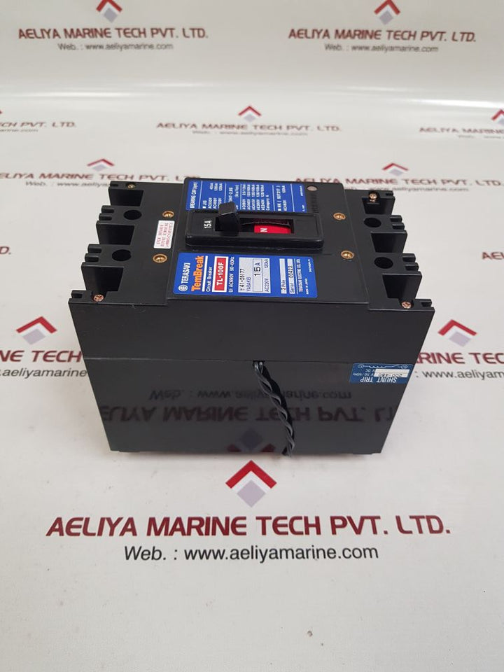 Terasaki tl-100f 3-pole circuit breaker 15a
