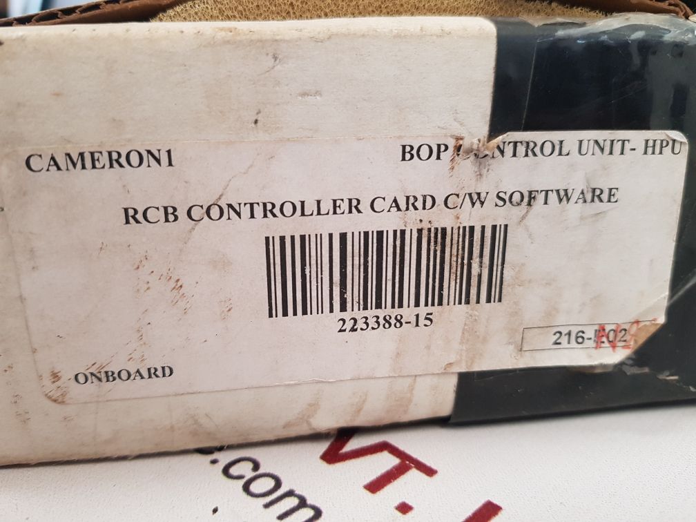 Cameron riserctl v1.2 rcb controller card c/w software