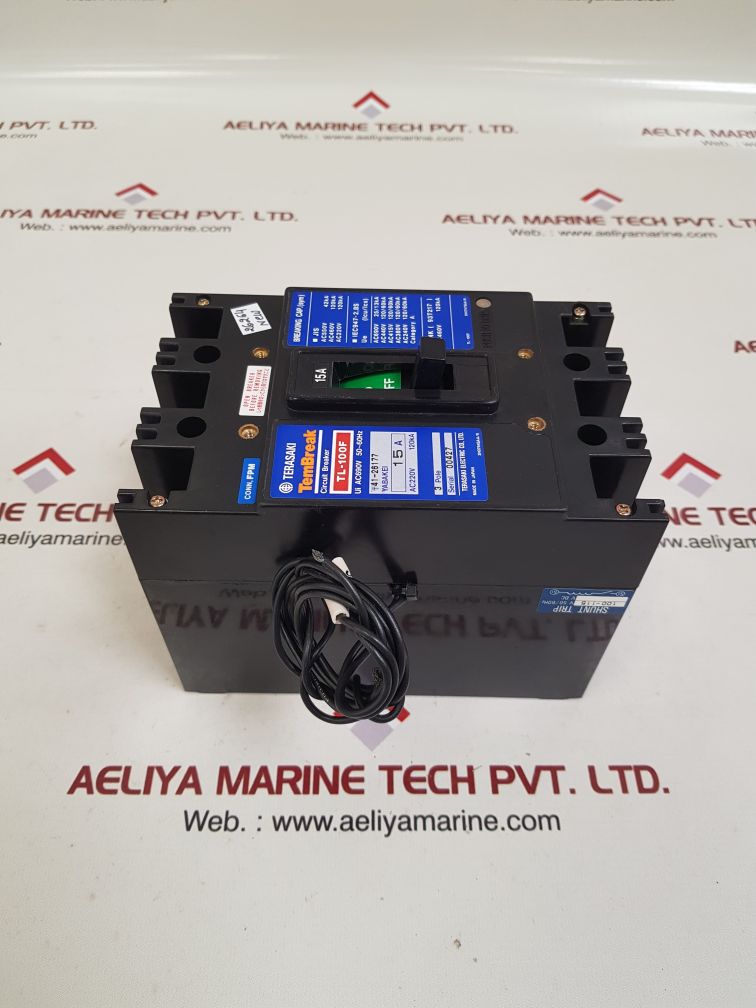 Terasaki tl-100f 3-pole circuit breaker 
