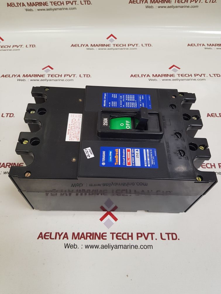 Terasaki tl-400e 3-pole circuit breaker 