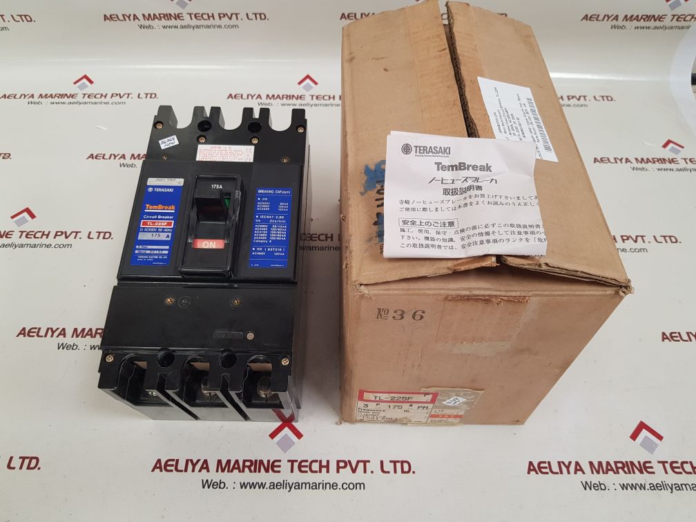 Terasaki tl-225f 3-pole circuit breaker 175a 
