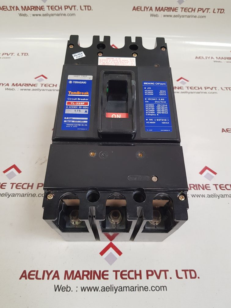Terasaki tl-225f 3-pole circuit breaker 175a 
