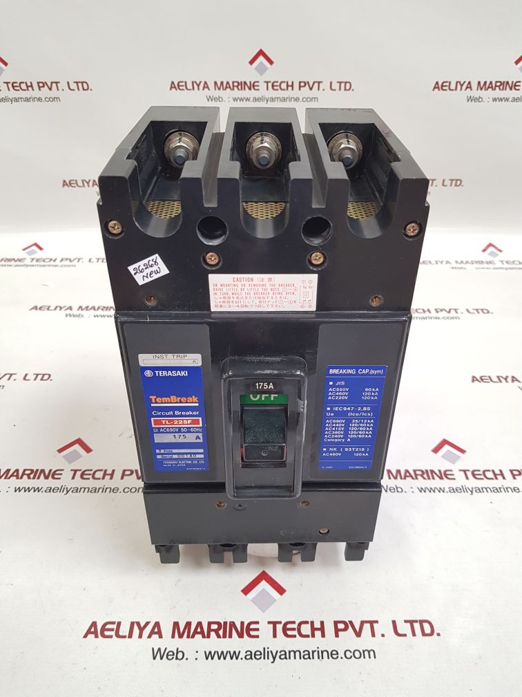 Terasaki tl-225f 3-pole circuit breaker 175a 
