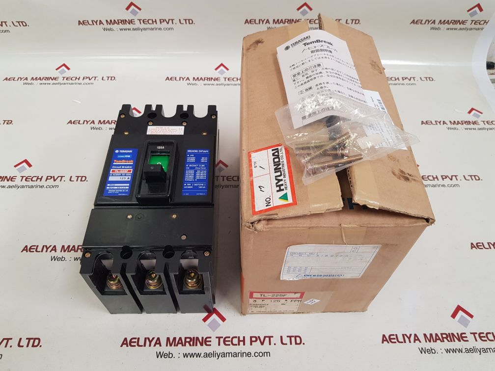 Terasaki tl-225f 3-pole circuit breaker 125a
