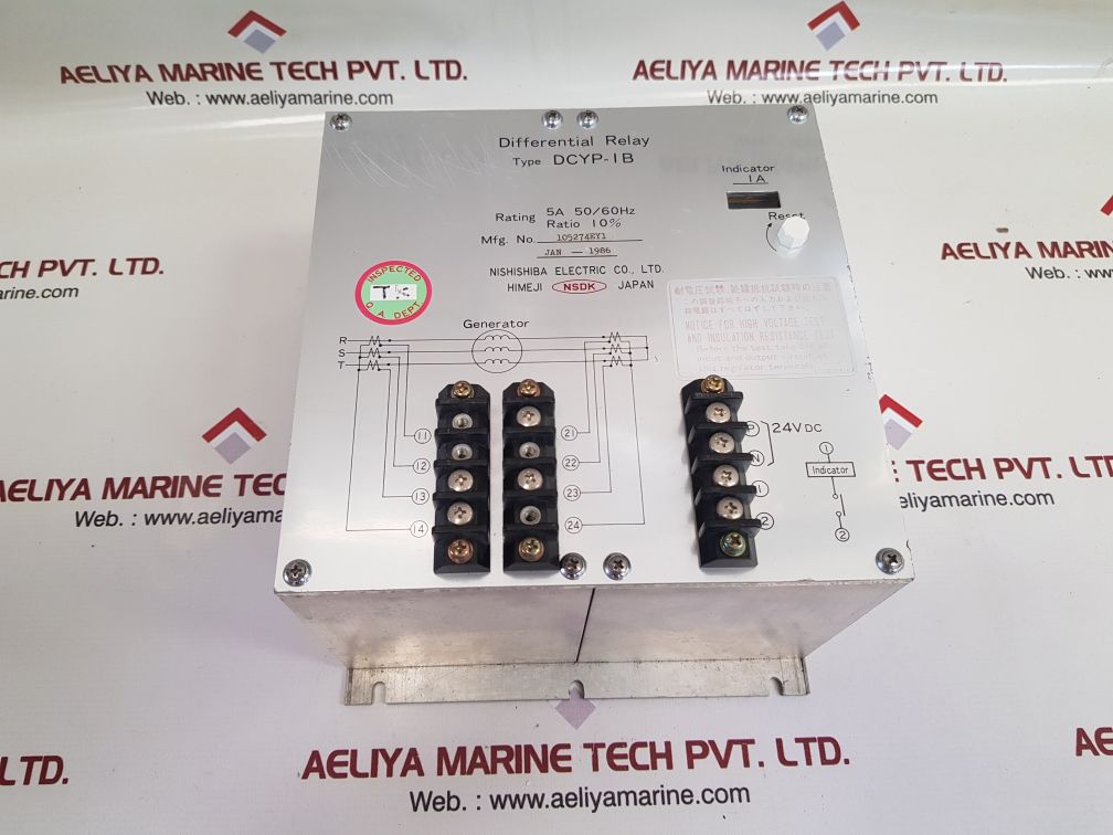 Nishishiba Dcyp-1B Differential Relay 105274Ey1 5A 50/60Hz